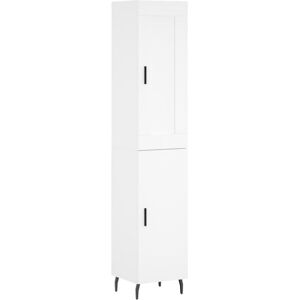 JINLEFU Highboard White 34.5x34x180 cm Engineered Wood vidaXL JINLEFU Highboard White 34.5x34x180 cm Engineered Wood vidaXL