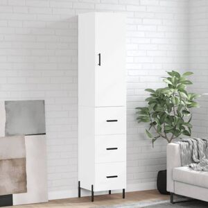 Highboard White 34.5x34x180 cm Engineered Wood Vidaxl Highboard White 34.5x34x180 cm Engineered Wood Vidaxl