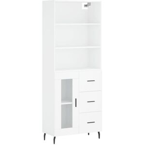 Highboard White 69.5x34x180 cm Engineered Wood Vidaxl Highboard White 69.5x34x180 cm Engineered Wood Vidaxl