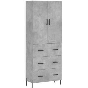 vidaXL Highboard 69.5x34x180 cm Concrete Grey - Sideboard vidaXL Highboard 69.5x34x180 cm Concrete Grey - Sideboard