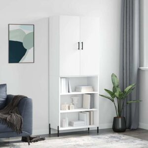 vidaXL White Engineered Wood Highboard - Storage Furniture vidaXL White Engineered Wood Highboard - Storage Furniture