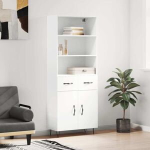 Highboard White 69.5x34x180 cm Engineered Wood Vidaxl Highboard White 69.5x34x180 cm Engineered Wood Vidaxl