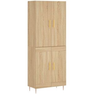 Highboard Sonoma Oak 69.5x34x180 cm Engineered Wood vidaXL Highboard Sonoma Oak 69.5x34x180 cm Engineered Wood vidaXL