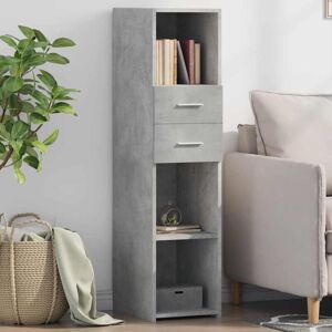 Highboard Concrete Grey 30x42.5x124 cm Engineered Wood Vidaxl Highboard Concrete Grey 30x42.5x124 cm Engineered Wood Vidaxl