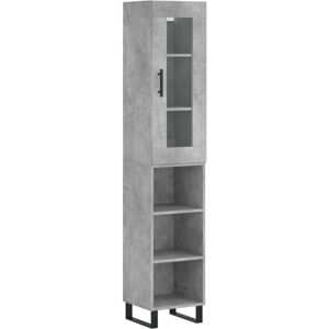 vidaXL Highboard Concrete Grey - Storage Cabinet - Highboard vidaXL Highboard Concrete Grey - Storage Cabinet - Highboard