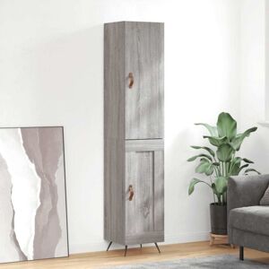 JINLEFU Highboard Grey Sonoma 34.5x34x180 cm Engineered Wood vidaXL JINLEFU Highboard Grey Sonoma 34.5x34x180 cm Engineered Wood vidaXL