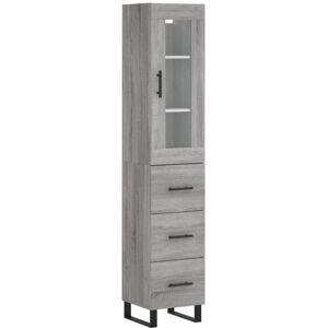 vidaXL Highboard Grey Sonoma - Storage Furniture vidaXL Highboard Grey Sonoma - Storage Furniture