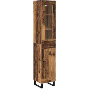 Highboard Old Wood 69.5 x 34 x 180 cm Engineered Wood vidaXL Highboard Old Wood 69.5 x 34 x 180 cm Engineered Wood vidaXL