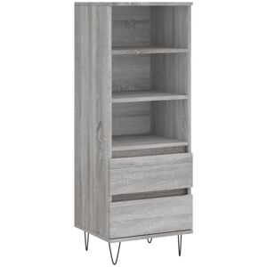 Highboard Grey Sonoma 40x36x110 cm Engineered Wood Vidaxl Highboard Grey Sonoma 40x36x110 cm Engineered Wood Vidaxl