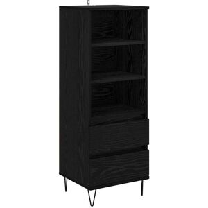 Highboard Black Oak 40 x 36 x 110 cm Engineered Wood vidaXL Highboard Black Oak 40 x 36 x 110 cm Engineered Wood vidaXL