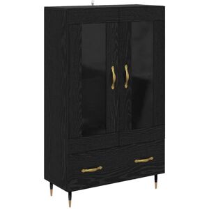 Highboard Black Oak 69.5 x 31 x 115 cm Engineered Wood vidaXL Highboard Black Oak 69.5 x 31 x 115 cm Engineered Wood vidaXL