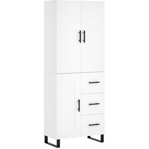 vidaXL Storage Cabinet - White - 69.5x34x180 cm vidaXL Storage Cabinet - White - 69.5x34x180 cm