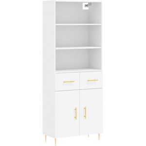 Vidaxl - Highboard White 69.5x34x180 cm Engineered Wood Vidaxl - Highboard White 69.5x34x180 cm Engineered Wood
