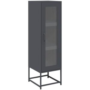 Highboard Anthracite 36x39x123 cm Cold-rolled Steel Vidaxl Highboard Anthracite 36x39x123 cm Cold-rolled Steel Vidaxl
