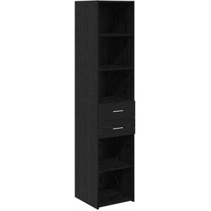 Highboard Black Oak 40 x 42.5 x 185 cm Engineered Wood vidaXL Highboard Black Oak 40 x 42.5 x 185 cm Engineered Wood vidaXL