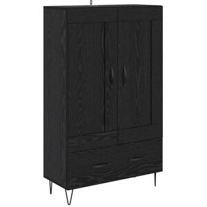 Highboard Black Oak 69.5 x 31 x 115 cm Engineered Wood vidaXL Highboard Black Oak 69.5 x 31 x 115 cm Engineered Wood vidaXL