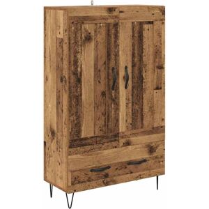 Highboard Old Wood 69.5 x 31 x 115 cm Engineered Wood vidaXL Highboard Old Wood 69.5 x 31 x 115 cm Engineered Wood vidaXL