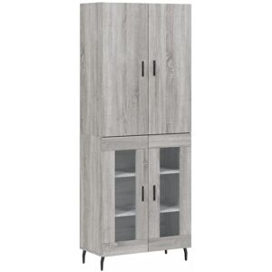 JINLEFU Highboard Grey Sonoma 69.5x34x180 cm Engineered Wood vidaXL JINLEFU Highboard Grey Sonoma 69.5x34x180 cm Engineered Wood vidaXL