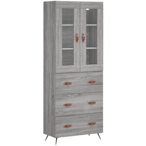 vidaXL Grey Sonoma Highboard - Storage Cabinet - Modern Design vidaXL Grey Sonoma Highboard - Storage Cabinet - Modern Design