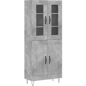 vidaXL Sideboard Gray Concrete - Sideboard vidaXL Sideboard Gray Concrete - Sideboard