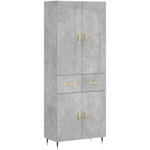 vidaXL Highboard Concrete Grey - Storage Furniture vidaXL Highboard Concrete Grey - Storage Furniture
