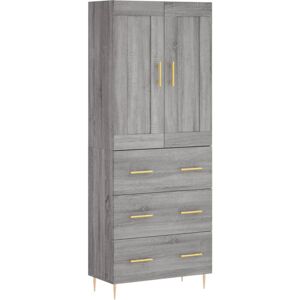 VIDAXL Gray Sonoma High Cabinet - Storage & Decor VIDAXL Gray Sonoma High Cabinet - Storage & Decor