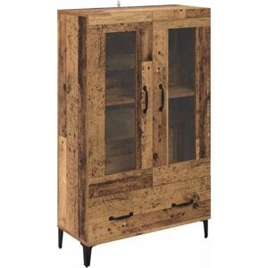 Highboard Old Wood 70 x 31 x 115 cm Engineered Wood and Iron vidaXL Highboard Old Wood 70 x 31 x 115 cm Engineered Wood and Iron vidaXL