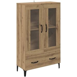 Highboard Artisan Oak 70 x 31 x 115 cm Engineered Wood and Iron vidaXL Highboard Artisan Oak 70 x 31 x 115 cm Engineered Wood and Iron vidaXL