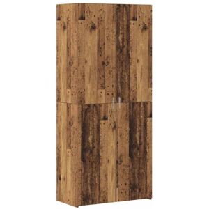 Highboard Old Wood 40x42.5x185 cm Engineered Wood Vidaxl Highboard Old Wood 40x42.5x185 cm Engineered Wood Vidaxl
