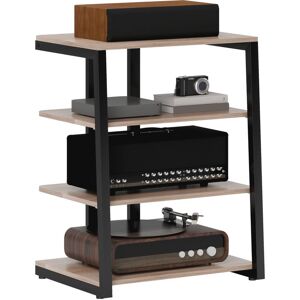 Homcom - Corner tv Unit for 28'' TVs with Shelves, Extension Lead Holder Grey' Homcom - Corner tv Unit for 28'' TVs with Shelves, Extension Lead Holder Grey'