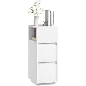 HOMCOM Slim Bedside Table, Bedside Cabinet with Open Shelf and 2 Drawers HOMCOM Slim Bedside Table, Bedside Cabinet with Open Shelf and 2 Drawers