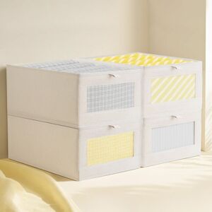 JF HOME BLISS 4PCS Linen Storage Boxes Fabric Closet Organizers Storage Baskets for Clothes JF HOME BLISS 4PCS Linen Storage Boxes Fabric Closet Organizers Storage Baskets for Clothes