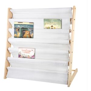 Kids Bookshelf 6 Tiers Kids Sling Bookshelf with Pocket Easy Access Natural Wood Books Storage Rack Perfect Height Reading Fun for Kids Bedroom Kids Bookshelf 6 Tiers Kids Sling Bookshelf with Pocket Easy Access Natural Wood Books Storage Rack Perfect Height Reading Fun for Kids Bedroom