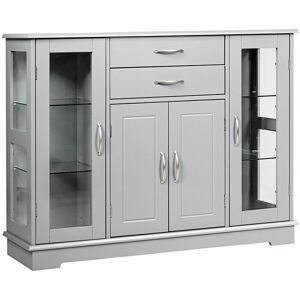 COSTWAY Kitchen Buffet Server Sideboard Wooden Storage Cupboard Cabinet Elegant Design COSTWAY Kitchen Buffet Server Sideboard Wooden Storage Cupboard Cabinet Elegant Design