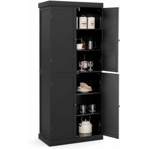 Costway - Kitchen Buffet Sideboard Freestanding Pantry Cabinet Storage Cupboard w/ 4 Doors Costway - Kitchen Buffet Sideboard Freestanding Pantry Cabinet Storage Cupboard w/ 4 Doors