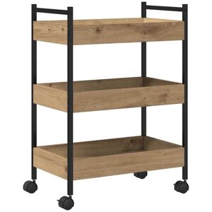 Vidaxl - Kitchen Trolley Artisan oak 50 x 30 x 70 cm Engineered wood Vidaxl - Kitchen Trolley Artisan oak 50 x 30 x 70 cm Engineered wood