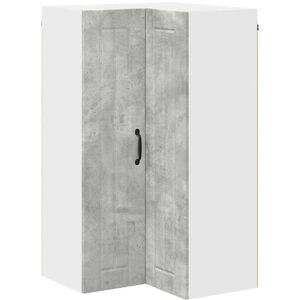 Kitchen Wall Cabinet with Shelf Concrete Grey 57 x 57 x 100 cm vidaXL Kitchen Wall Cabinet with Shelf Concrete Grey 57 x 57 x 100 cm vidaXL