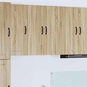 Kitchen Cabinet Sonoma Oak 60 x 31 x 80 cm Engineered Wood vidaXL Kitchen Cabinet Sonoma Oak 60 x 31 x 80 cm Engineered Wood vidaXL