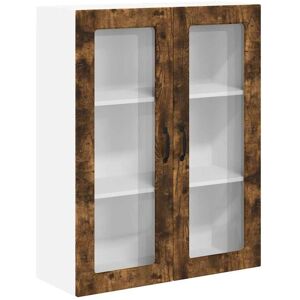 Kitchen Wall Cabinet with Shelf Smoked Oak 80 x 31 x 100 cm vidaXL Kitchen Wall Cabinet with Shelf Smoked Oak 80 x 31 x 100 cm vidaXL