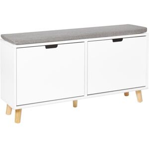 Beliani Minimalist Scandinavian Shoe Cabinet - White - MDF Beliani Minimalist Scandinavian Shoe Cabinet - White - MDF