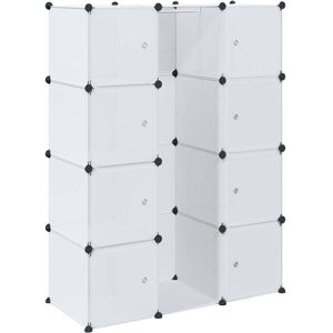 Modular Cabinet with 9 Compartments 109x36.5x143 cm White Vidaxl Modular Cabinet with 9 Compartments 109x36.5x143 cm White Vidaxl