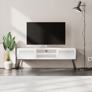 Decortie Naive Modern TV Stand Multimedia Centre TV Unit White With Storage Cabinet 140cm Decortie Naive Modern TV Stand Multimedia Centre TV Unit White With Storage Cabinet 140cm