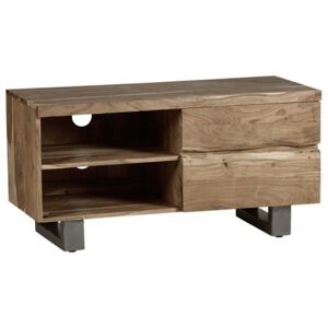 Verty Furniture - Natural Essential Live Edge Small tv Unit - Light Wood Verty Furniture - Natural Essential Live Edge Small tv Unit - Light Wood