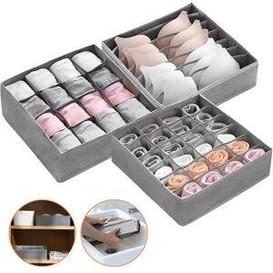 NORCKS Underwear Drawer Organizer, Foldable Clothes Drawer Organizers Dividers Fabric Wardrobe Organizer Storage Boxes For Storing Socks, Bra, NORCKS Underwear Drawer Organizer, Foldable Clothes Drawer Organizers Dividers Fabric Wardrobe Organizer Storage Boxes For Storing Socks, Bra,