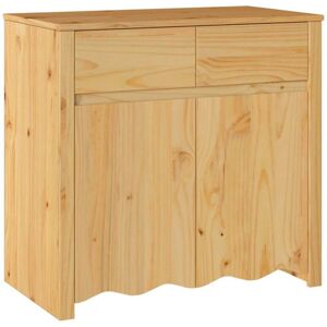 Sideboard Brown 79 x 43 x 75.5 cm Solid Pine wood Vidaxl Sideboard Brown 79 x 43 x 75.5 cm Solid Pine wood Vidaxl