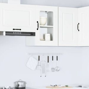 Vidaxl - Kitchen Wall Cabinet with Glass Door Kalmar White Engineered Wood Vidaxl - Kitchen Wall Cabinet with Glass Door Kalmar White Engineered Wood