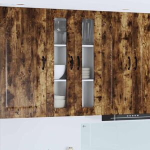 Kitchen Cabinet with Storage Kalmar Smoked Oak 60 x 31 x 100 cm vidaXL Kitchen Cabinet with Storage Kalmar Smoked Oak 60 x 31 x 100 cm vidaXL