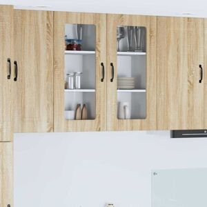 Kitchen Cabinet with Storage Kalmar Sonoma Oak 40 x 31 x 80 cm vidaXL Kitchen Cabinet with Storage Kalmar Sonoma Oak 40 x 31 x 80 cm vidaXL