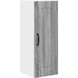 Kitchen Wall Cabinet with Shelf Grey Sonoma 30 x 31 x 80 cm vidaXL Kitchen Wall Cabinet with Shelf Grey Sonoma 30 x 31 x 80 cm vidaXL