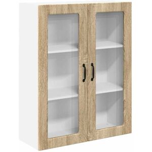 Kitchen Wall Cabinet with Shelf Sonoma Oak 80 x 31 x 100 cm vidaXL Kitchen Wall Cabinet with Shelf Sonoma Oak 80 x 31 x 100 cm vidaXL